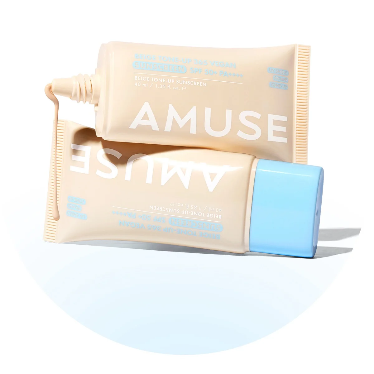 Amuse - Beige Tone up 365 Vegan Sunscreen SPF 50+ PA++++ (Ton Eşitleyici Mavi Işık Karşıtı Kolajenli Vegan Güneş Kremi) 40ml - Image 3