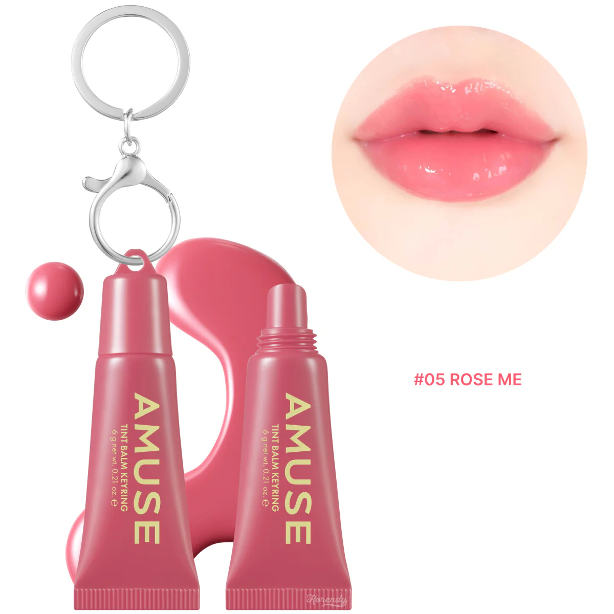 Amuse - Care Tint Balm Keyring (8 Çeşit Peptitli Kırışıklık Önleyici Besleyici Anahtarlıklı Lip Balm) 6g (%50 İndirimli) - Image 6