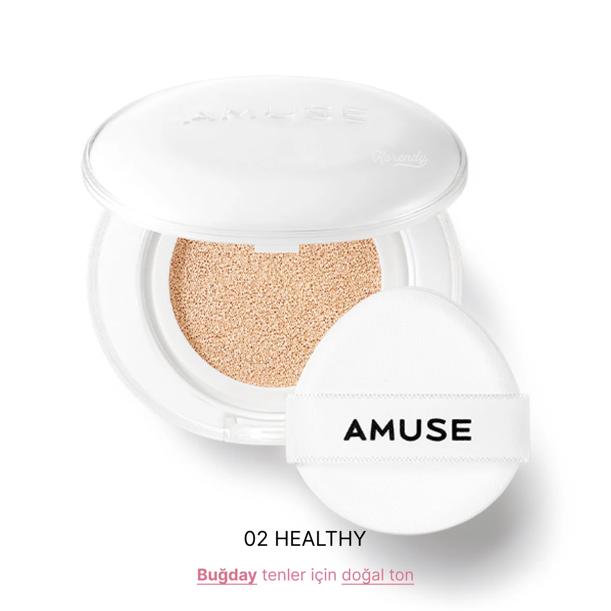 Amuse - Ceramic Skin Perfector SPF 40 PA++ (Seramid ve Peptitli Porselen Cilt Cushion) 15gr (%60 SKT İndirimli) - Image 6