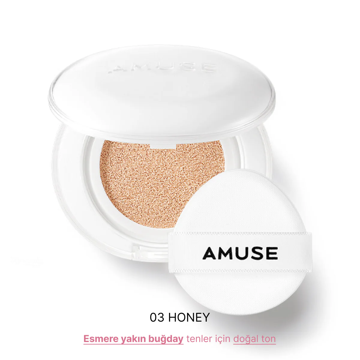 Amuse - Ceramic Skin Perfector SPF 40 PA++ (Seramid ve Peptitli Porselen Cilt Cushion) 15gr (%60 SKT İndirimli) - Image 7