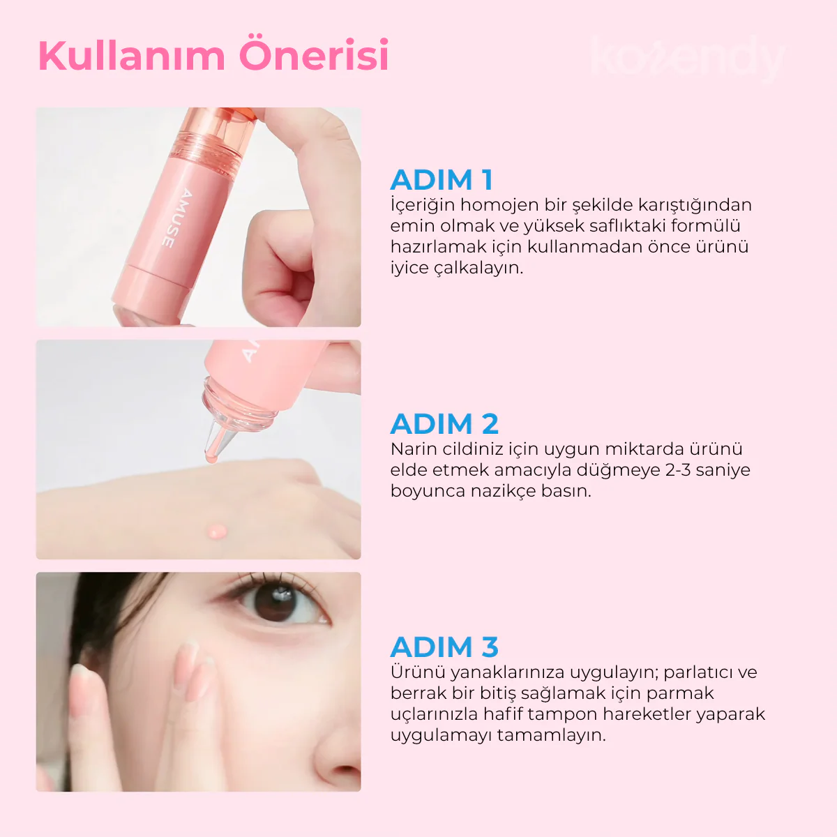 Amuse - Cheek Tok Tok (Protein ve Peptitli 12 Saat Kalıcı Kadife Dokulu Allık) 5.5ml (%50 SKT İndirimli) - Image 13