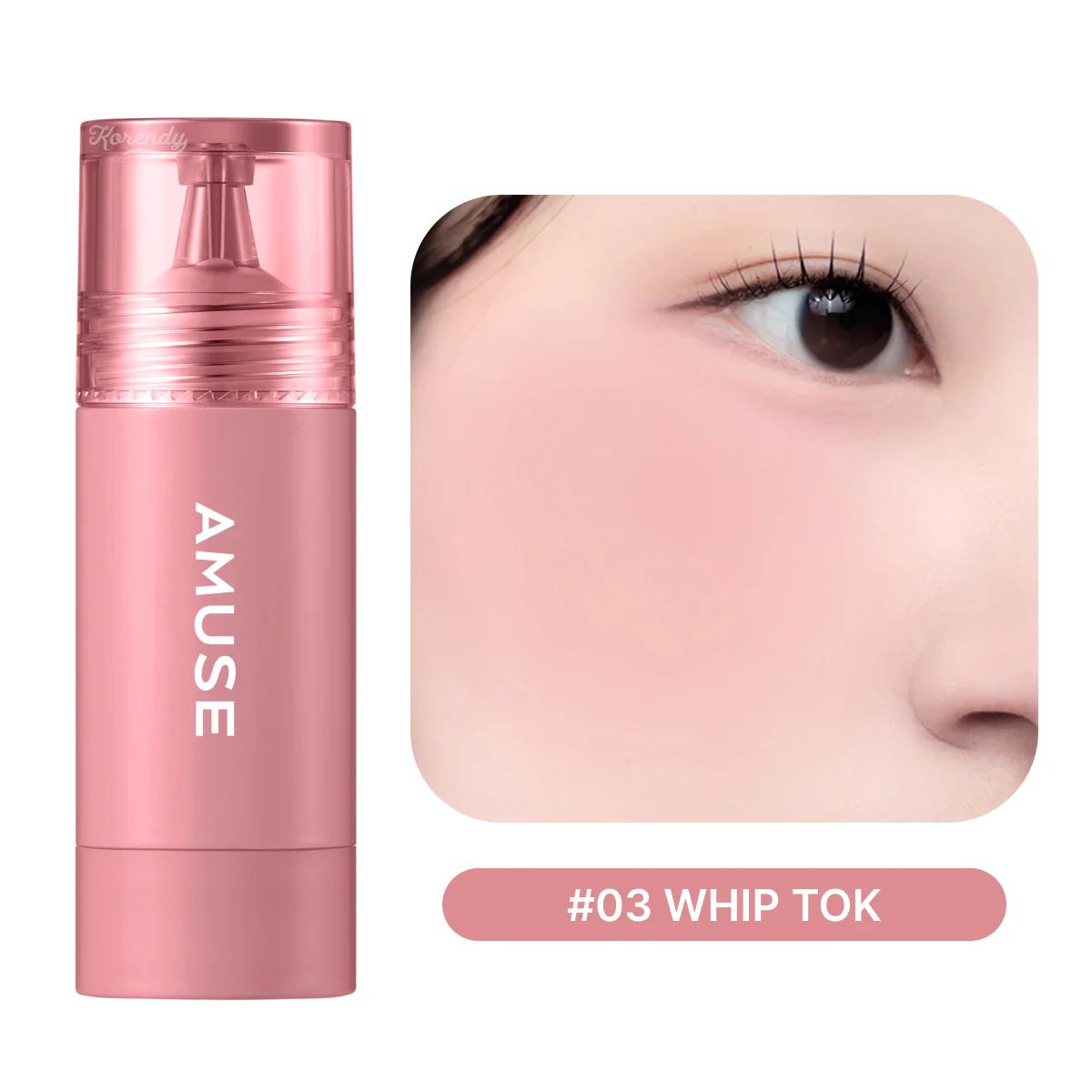 Amuse - Cheek Tok Tok (Protein ve Peptitli 12 Saat Kalıcı Kadife Dokulu Allık) 5.5ml (%50 SKT İndirimli) - Image 3