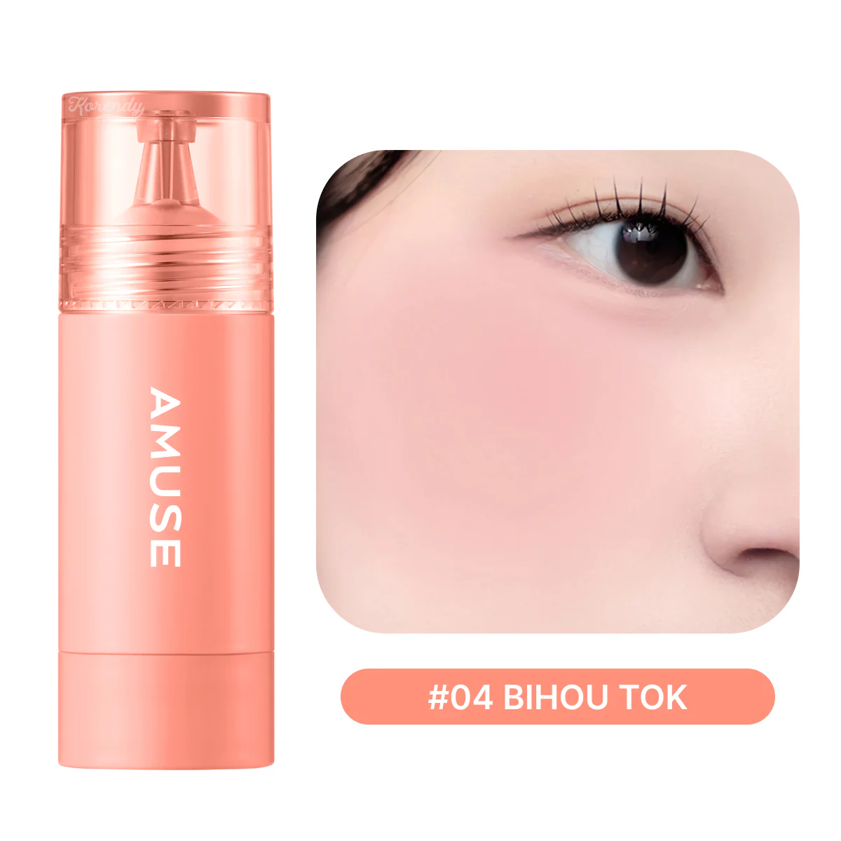 Amuse - Cheek Tok Tok (Protein ve Peptitli 12 Saat Kalıcı Kadife Dokulu Allık) 5.5ml (%50 SKT İndirimli) - Image 4