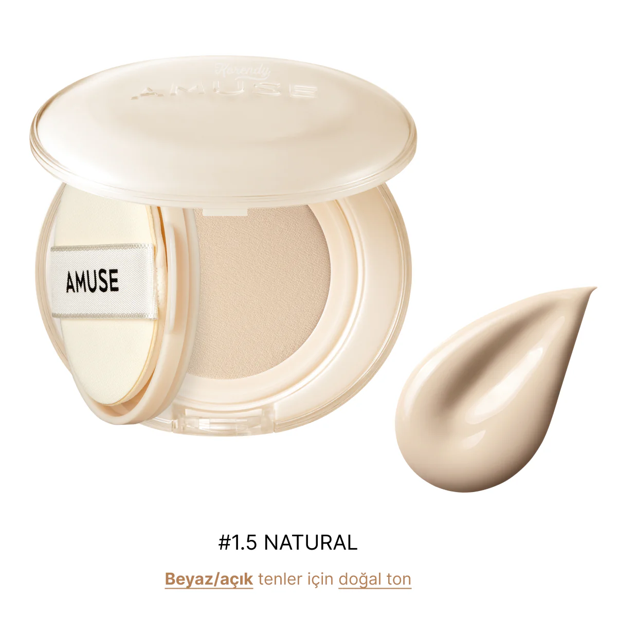 Amuse - Dew Jelly Master Cushion SPF 38 PA+++ (Huş Suyu ve Pantenollü Gözenek Kapatıcı Parlaklaştırıcı Cushion) 15g (%60 İndirimli) - Image 4