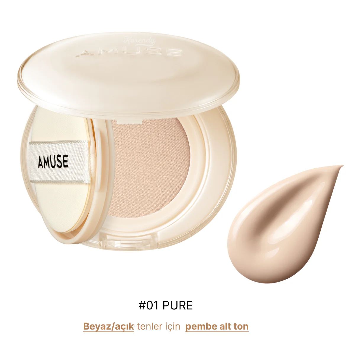 Amuse - Dew Jelly Master Cushion SPF 38 PA+++ (Huş Suyu ve Pantenollü Gözenek Kapatıcı Parlaklaştırıcı Cushion) 15g (%60 İndirimli) - Image 5
