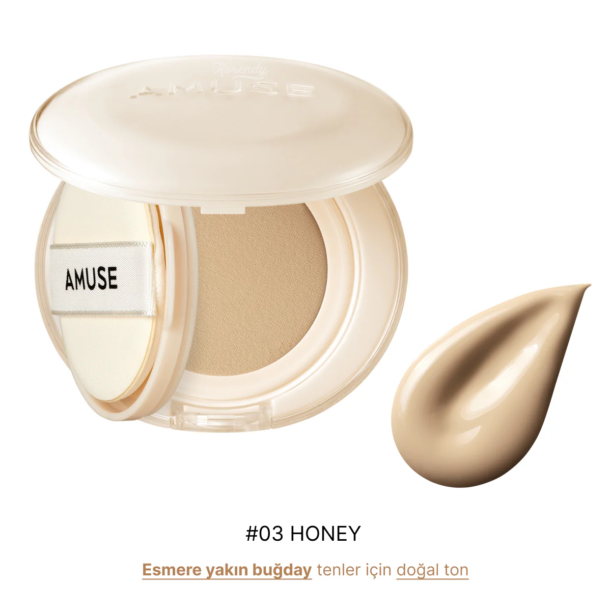 Amuse - Dew Jelly Master Cushion SPF 38 PA+++ (Huş Suyu ve Pantenollü Gözenek Kapatıcı Parlaklaştırıcı Cushion) 15g (%60 İndirimli) - Image 7
