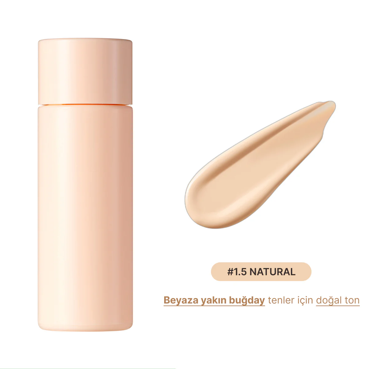 Amuse - (İÇ YEDEK REFILL) Dew Wear Foundation (Kalıcı Parlaklık Etkisi Sunan Doğal Kapatıcı Fondöten) 35ml (%60 SKT İndirimli) - Image 3
