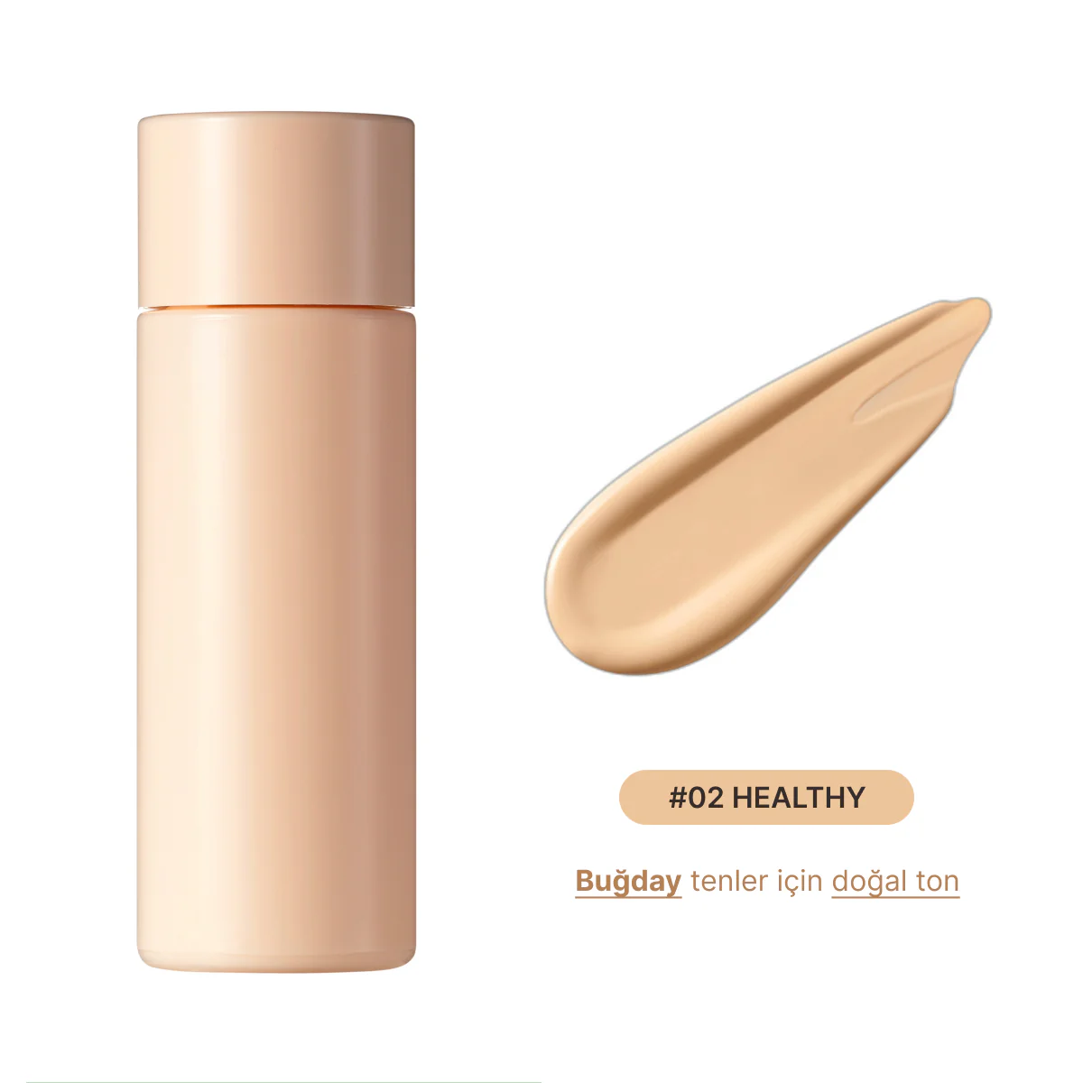 Amuse - (İÇ YEDEK REFILL) Dew Wear Foundation (Kalıcı Parlaklık Etkisi Sunan Doğal Kapatıcı Fondöten) 35ml (%60 SKT İndirimli) - Image 4