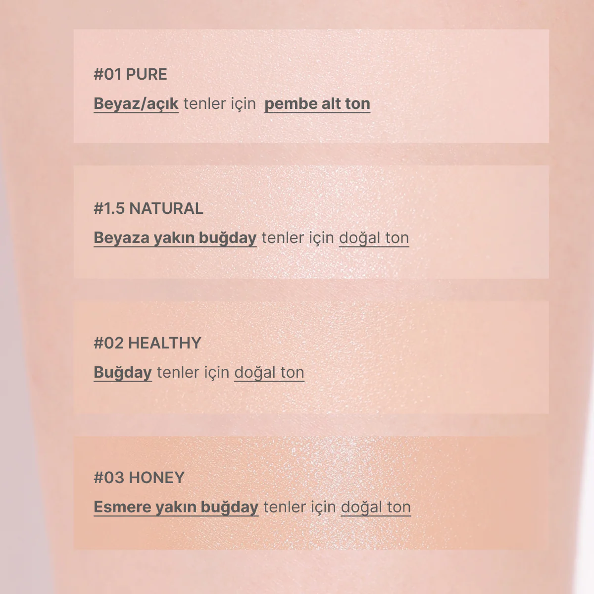 Amuse - (İÇ YEDEK REFILL) Dew Wear Foundation (Kalıcı Parlaklık Etkisi Sunan Doğal Kapatıcı Fondöten) 35ml (%60 SKT İndirimli) - Image 6