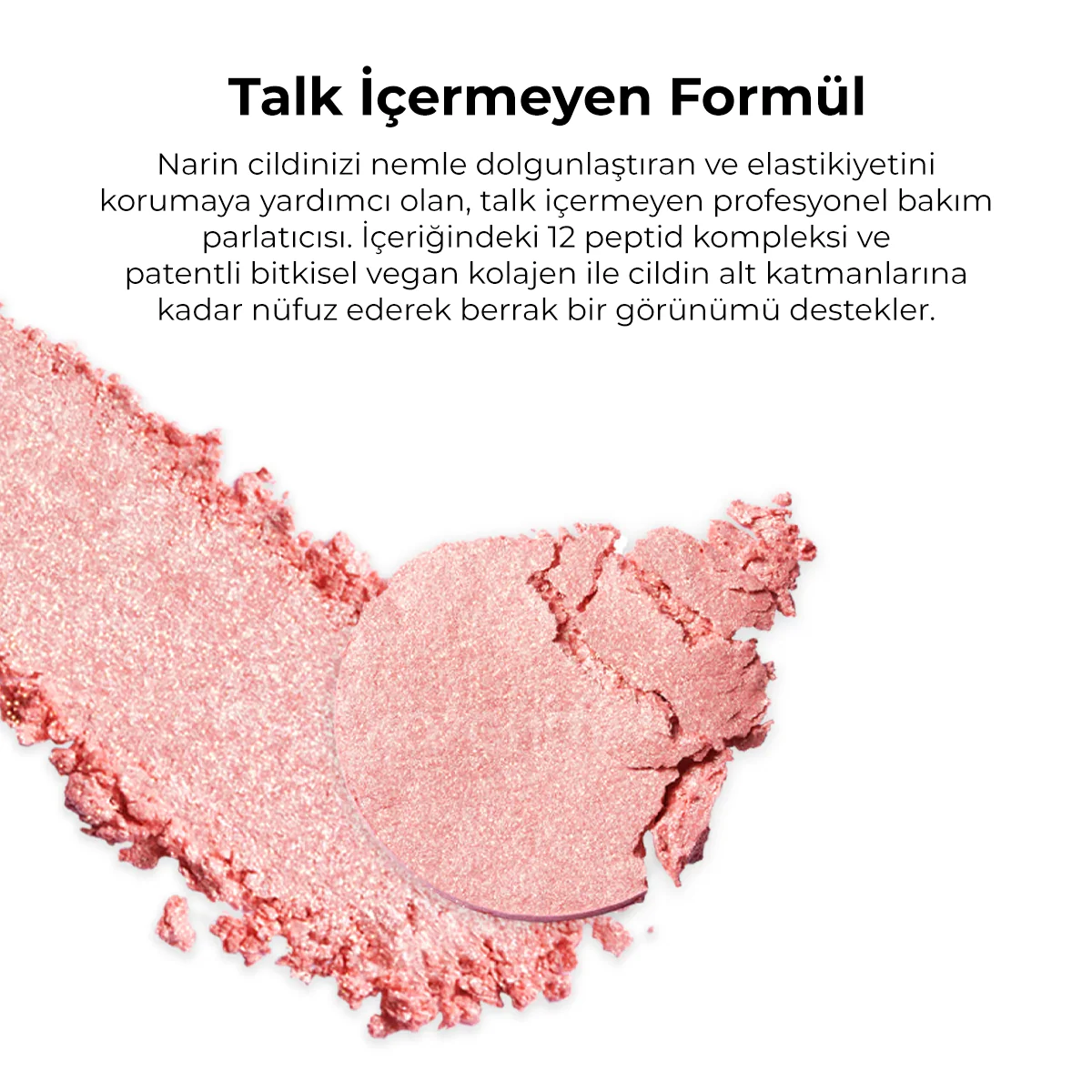Amuse - Face Diamond Highlighter (Yüz Boyutlandırıcı Pembe Işıltılı Aydınlatıcı) 4.7gr - Image 4