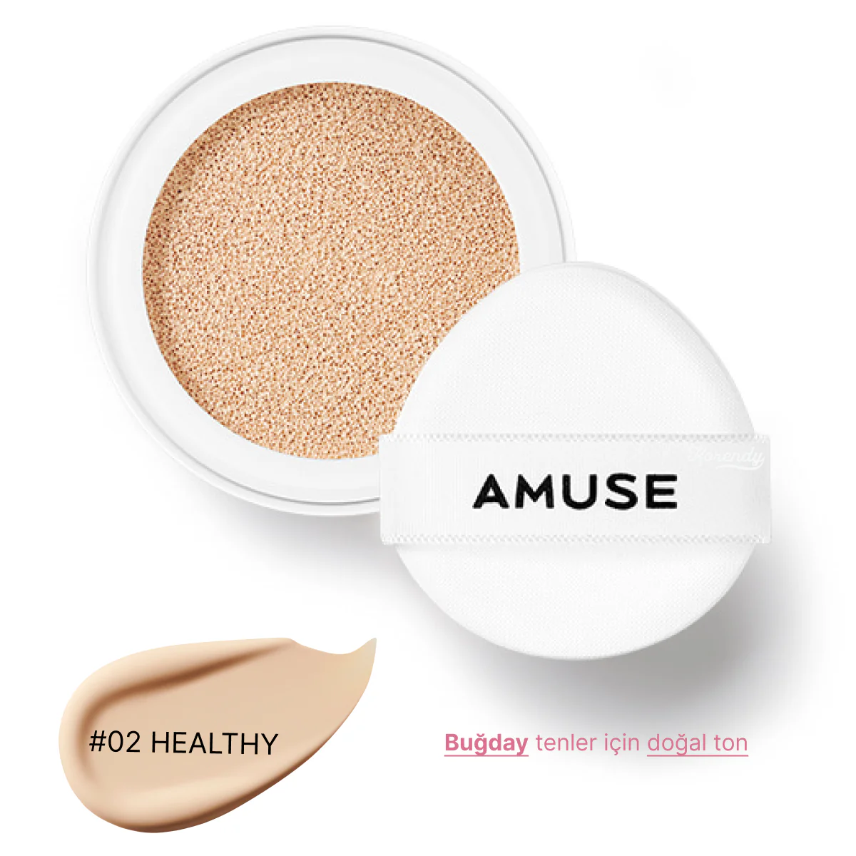 Amuse - (İÇ YEDEK REFILL) Ceramic Skin Perfector SPF 40 PA++ (Seramid ve Peptitli Porselen Cilt Cushion) 15gr (Aynasız ve kapaklıdır) (%75 SKT İndirimli) - Image 3