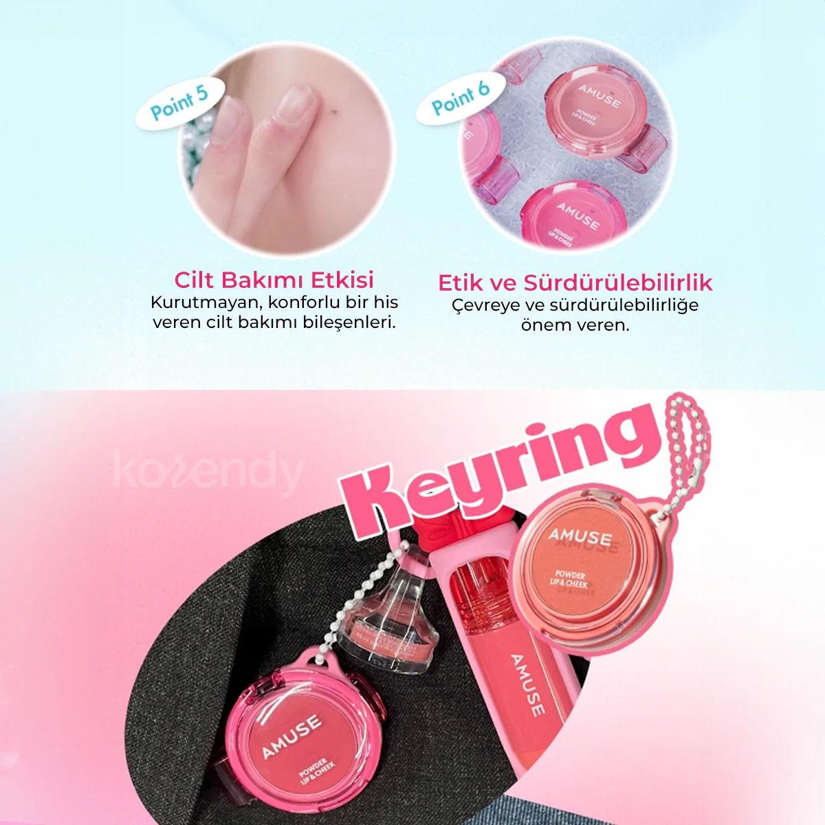 Amuse - Powder Lip & Cheek (Kadifemsi Besleyici Dudak ve Yanak Ürünü) 4g (%50 İndirimli) - Image 15