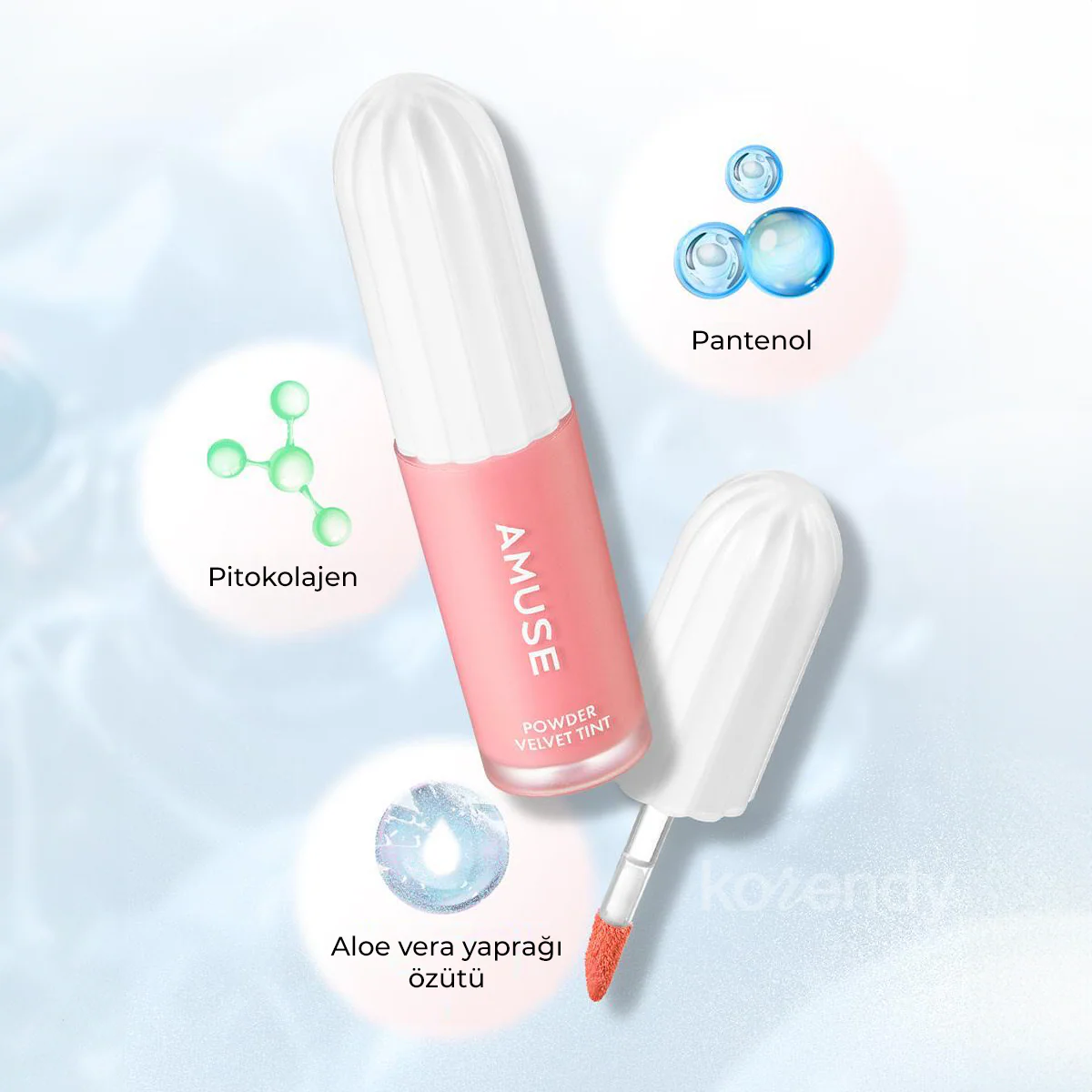 Amuse - Powder Velvet Tint (12 Saate Kadar Kalıcı Yüksek Pigmentli Kadifemsi Dokulu Pantenollü Tint) 3.3gr (%50 İndirimli) - Image 11