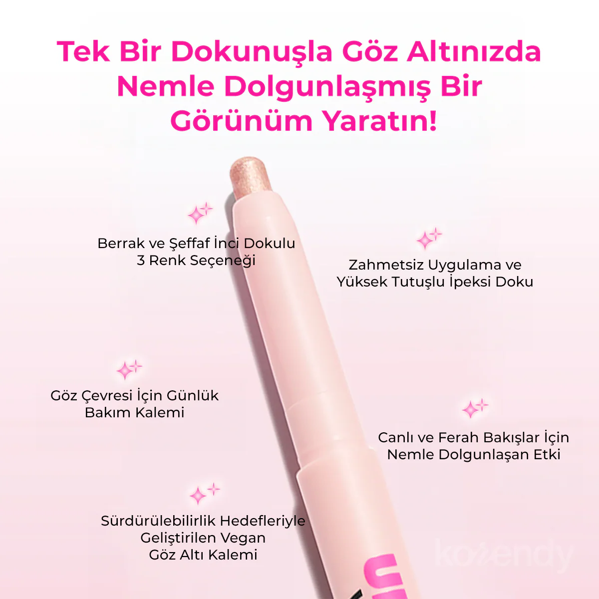 Amuse - Under Eye Volume Pencil (Dolgunluk Verici ve Parlatıcı Hyaluronik Asitli Göz Altı Kalemi) 1.1gr - Image 8