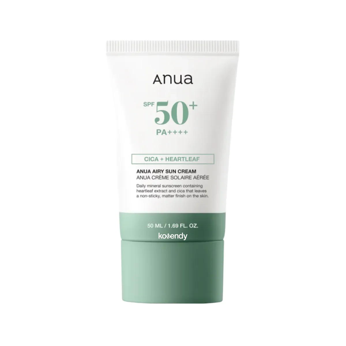 Anua - Airy Sun Cream SPF50+ PA++++ (Centella ve Mugwort Özlü Toz Karşıtı Güneş Kremi) 50ml