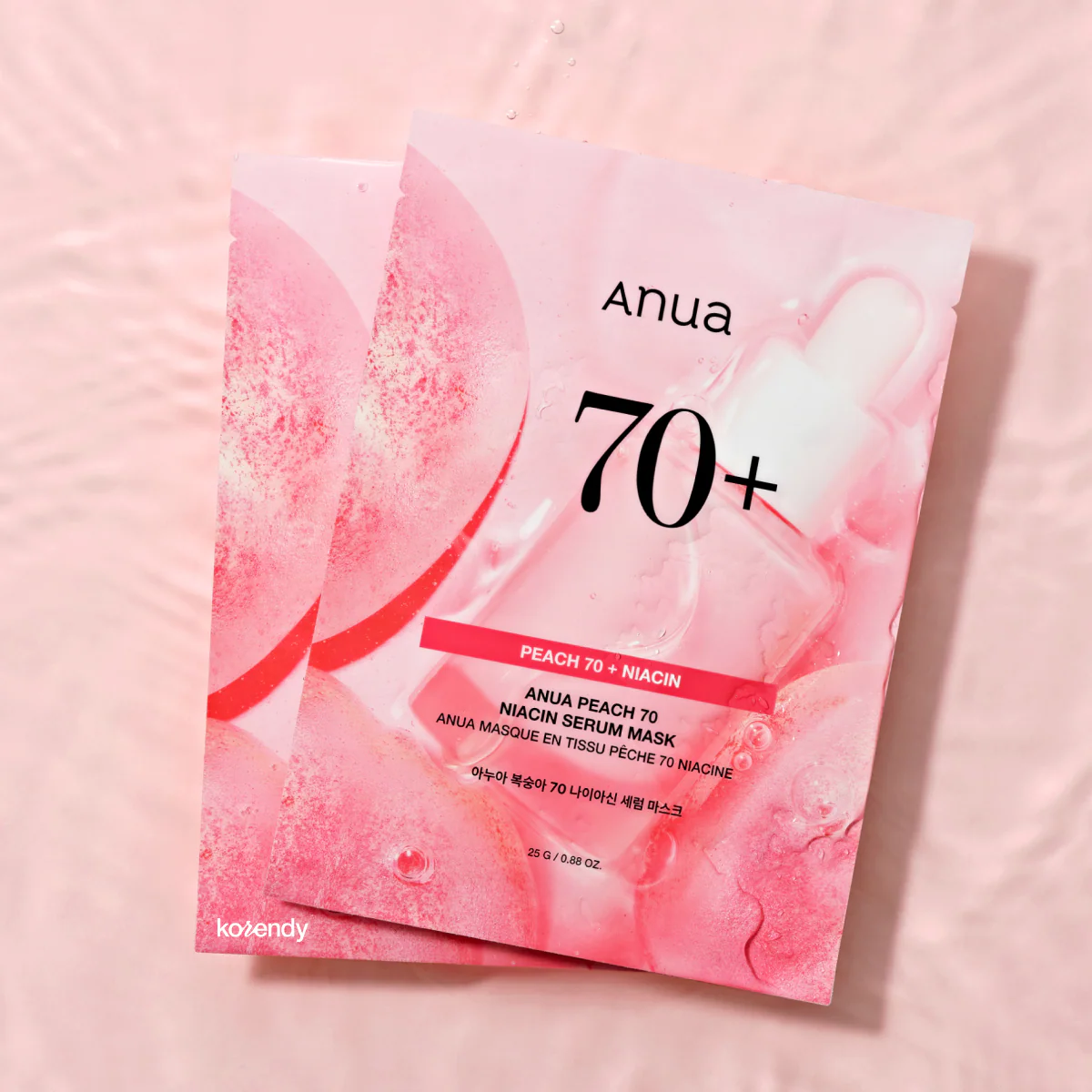 Anua - Niacin Serum Mask (Parlatıcı ve Nemlendirici Şeftali Özlü Niacinamide Serum Maske) 25ml - Image 3