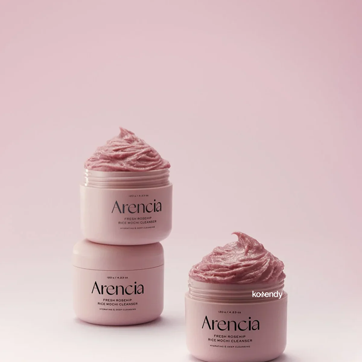 Arencia - Fresh Rosehip Rice Mochi Cleanser (Donukluk ve Beyaz Nokta Önleyici Parlatıcı Pirinç Tozlu 2'si 1 Arada Temizleyici & Maske) 120g - Image 3