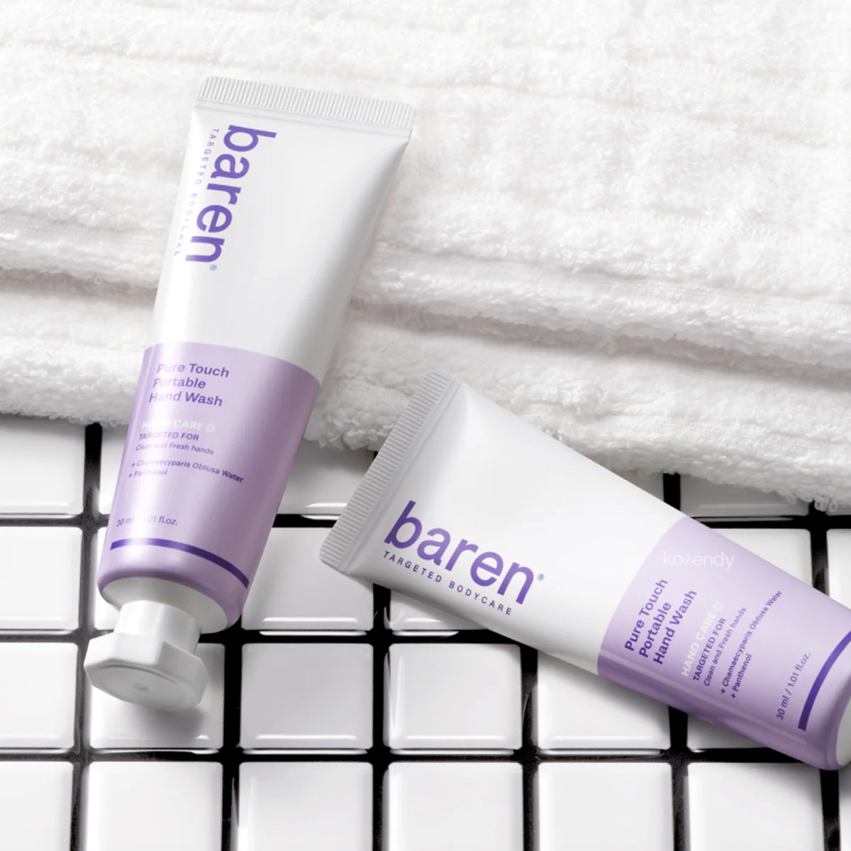 Baren - Pure Touch Portable Hand Wash (Pantenol ve Hinoki Ağacı Özleri İçeren Taşınabilir El Temizleyici) 30ml (%15-%30 Lansman İndirimi) - Image 3