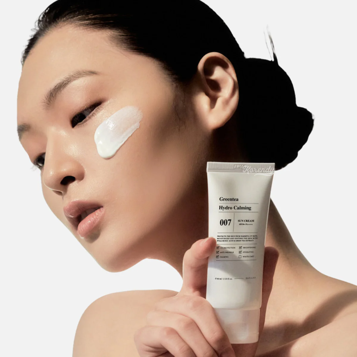 Barulab - GreenTea Hydro Calming Sun Cream (Yeşil Çaylı Kimyasal Filtreli Güneş Kremi) 60ml - Image 3