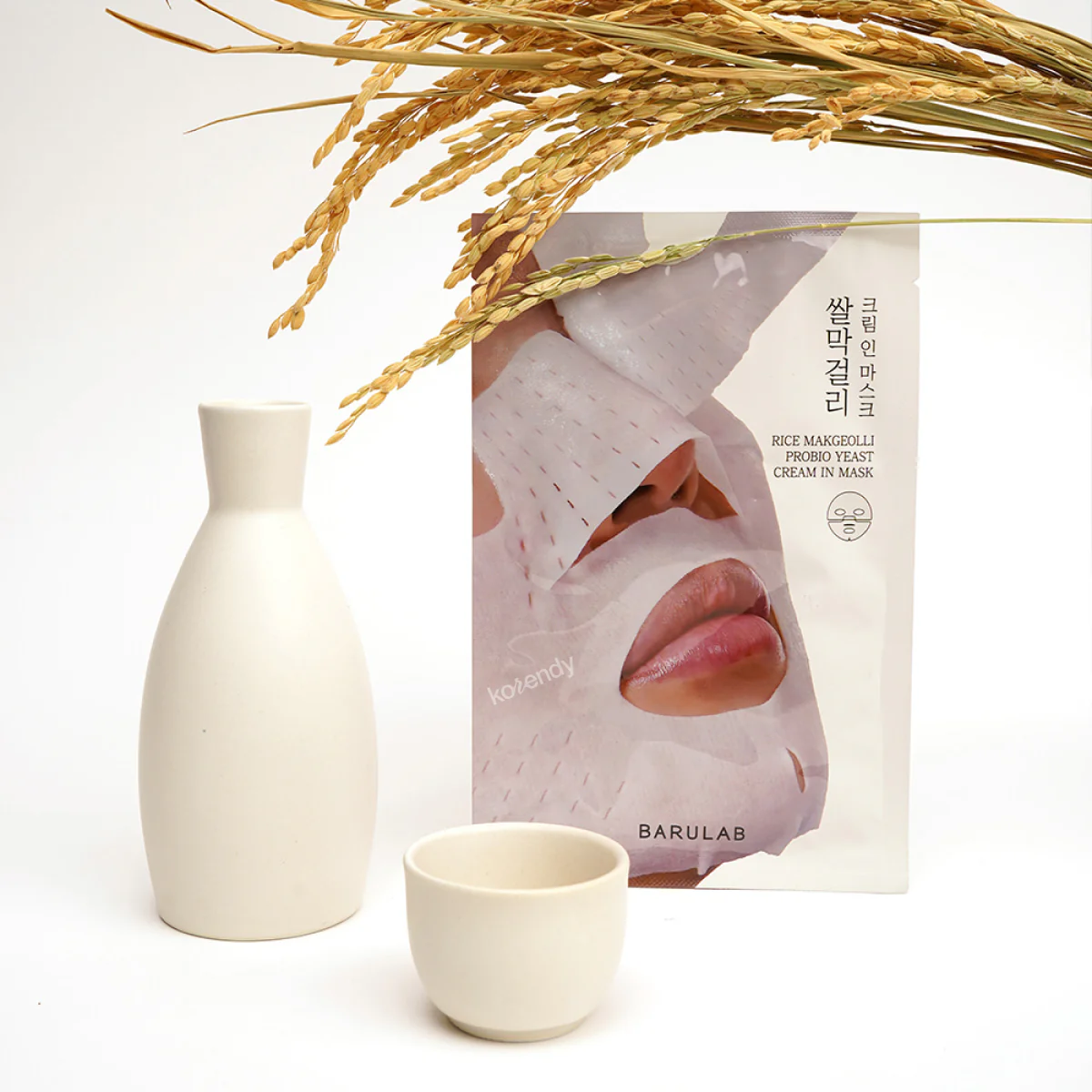 Barulab - Rice Makgeolli Probio Yeast Cream in Mask (Elastikiyet Kaybı Önleyici ve Besleyici Icheon Pirinç Özü & Probiyotikli Krem Maske) 40g - Image 4