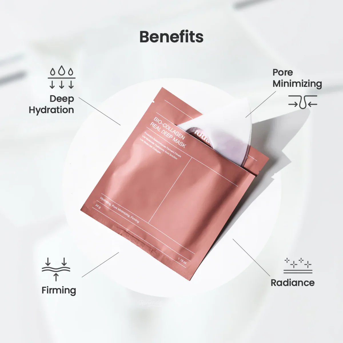 Biodance - Real Deep Mask * Bio-Collagen (Gözenek Karşıtı ve Parlatıcı Kolajenli Şeffaflaşan Maske) 4lü - Image 3