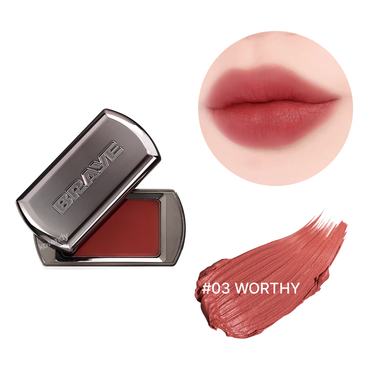Braye - Lipsleek Blur (Tek Adımda Monokrom Görünüm Sunan Yarı Mat Pürüzsüz Bitişli Peptitli Çok Amaçlı Dudak ve Yanak Balmı) 3.2g - Image 3