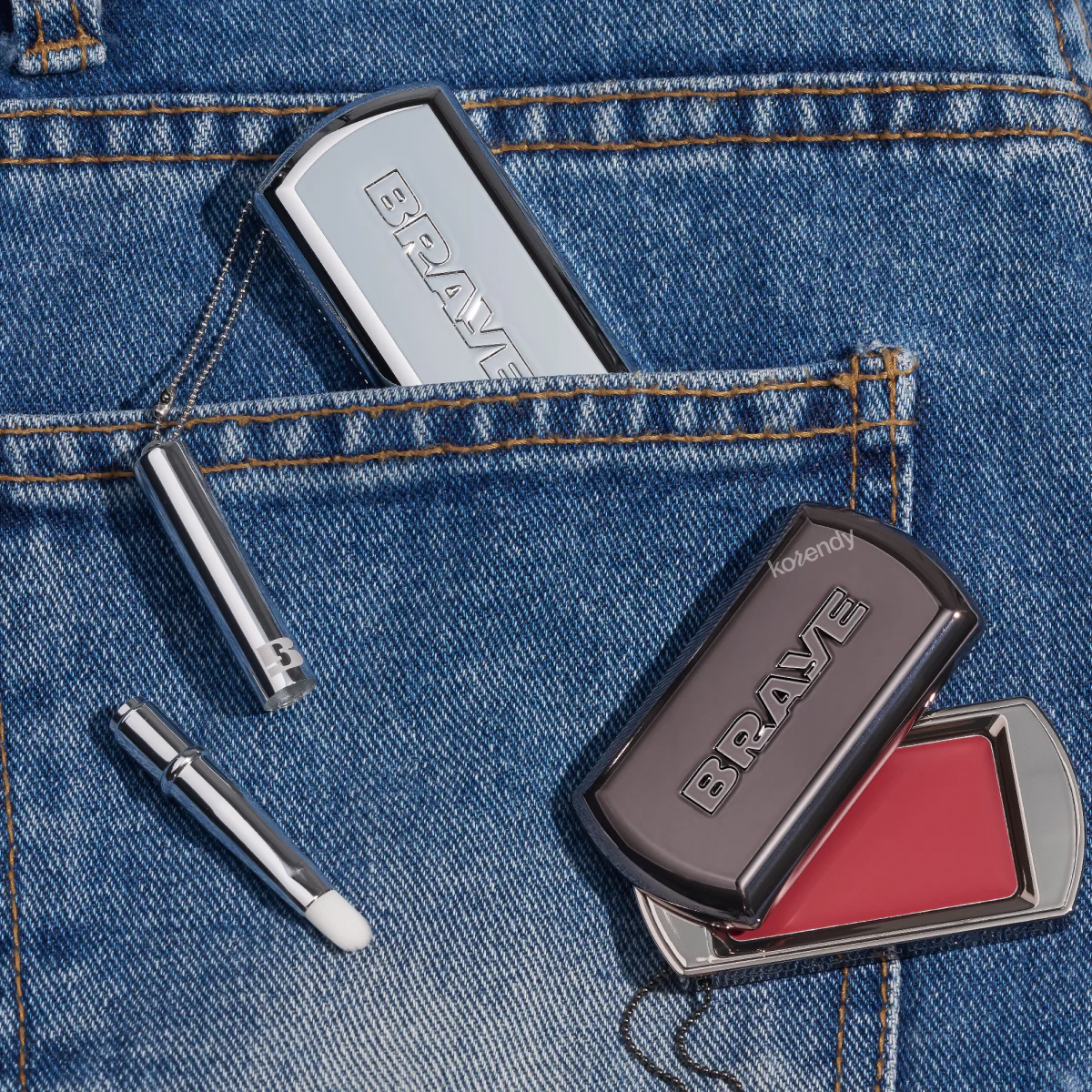 Braye - Pocket Lip Brush Dark Silver (Eşit Renk Dağılımı Sunan Kompakt ve Yoğun Kıllı Profesyonel Cep Boy Dudak Fırçası) - Image 3