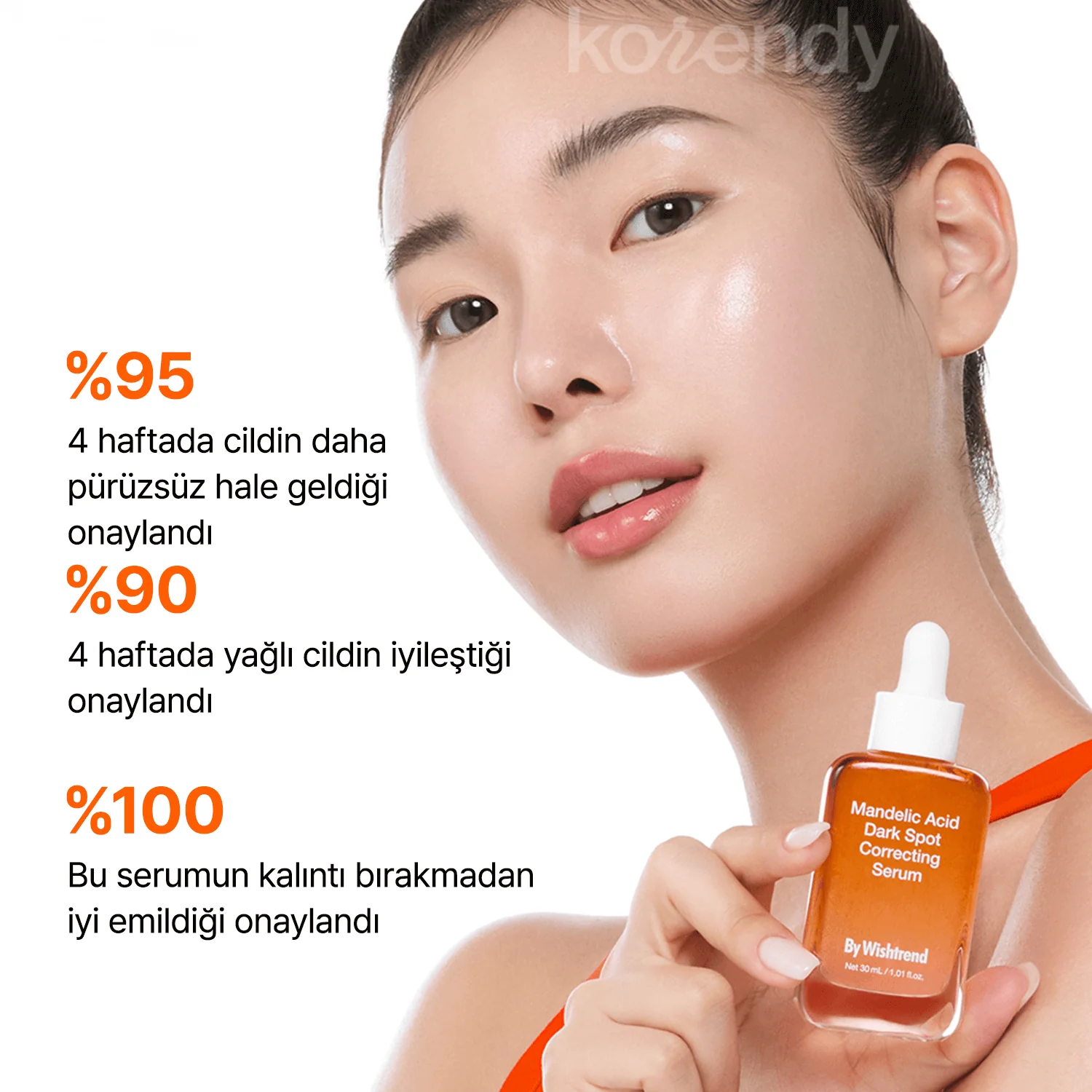 By Wishtrend  - Mandelic Acid Dark Spot Correcting Serum (Kırmızı, Kahverengi ve Sarı Leke Önleyici ve Parlatıcı Mandelik Asitli Serum) 30ml - Image 10