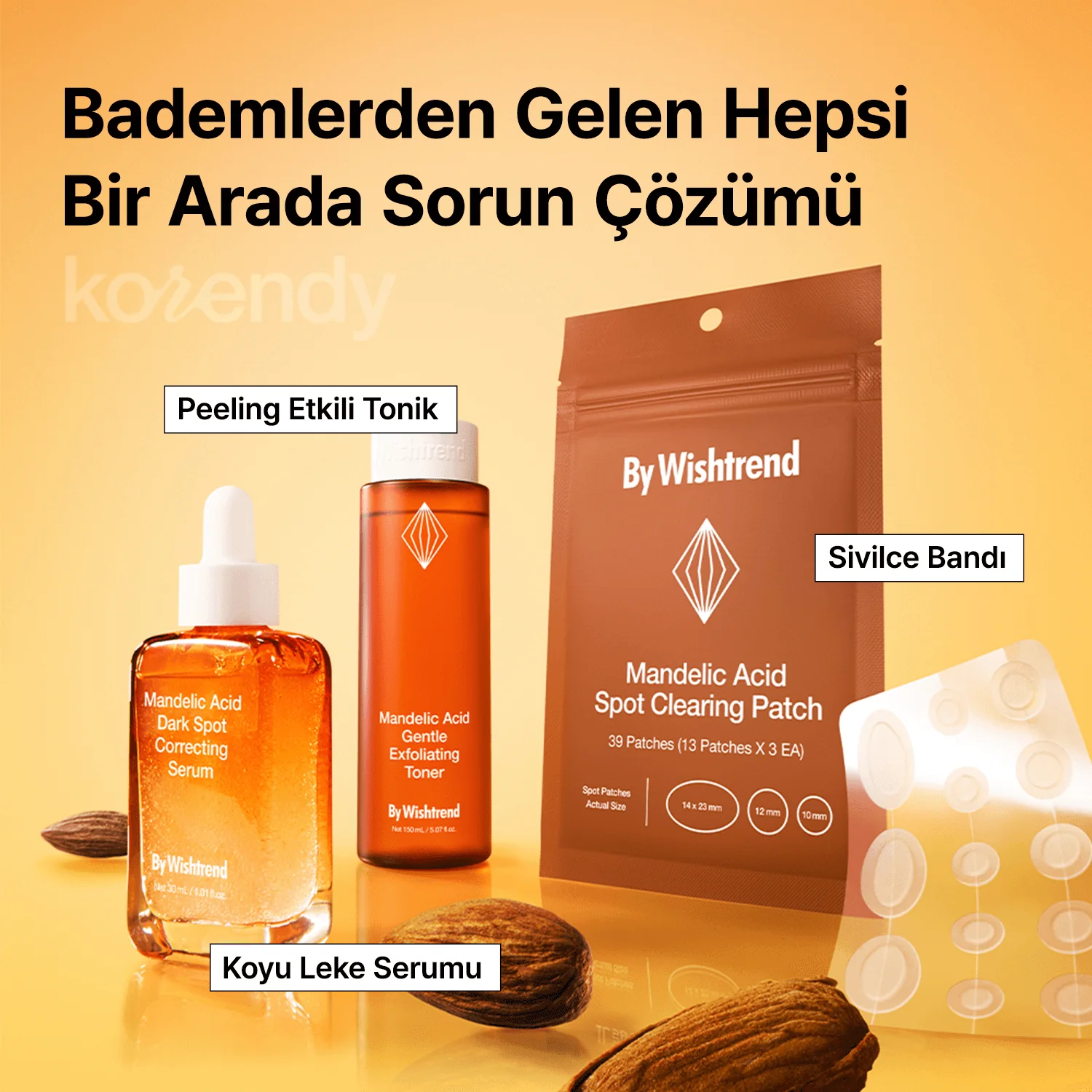By Wishtrend  - Mandelic Acid Dark Spot Correcting Serum (Kırmızı, Kahverengi ve Sarı Leke Önleyici ve Parlatıcı Mandelik Asitli Serum) 30ml - Image 15