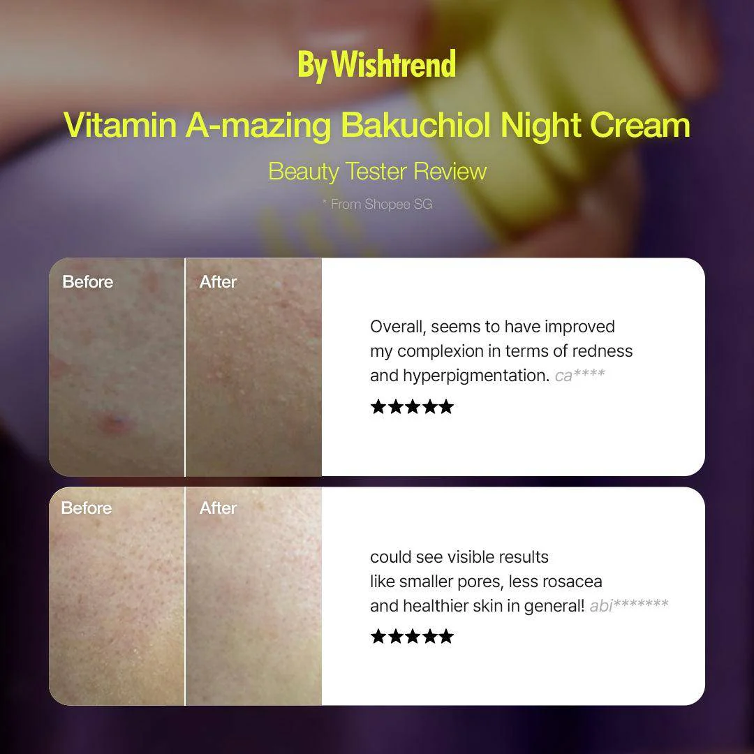 By Wishtrend - Vitamin A-mazing Bakuchiol Night Cream (%0.03 Retinal Gece Kremi) - Image 15