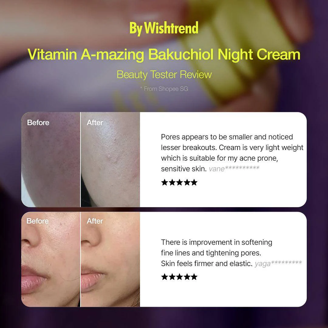 By Wishtrend - Vitamin A-mazing Bakuchiol Night Cream (%0.03 Retinal Gece Kremi) - Image 16
