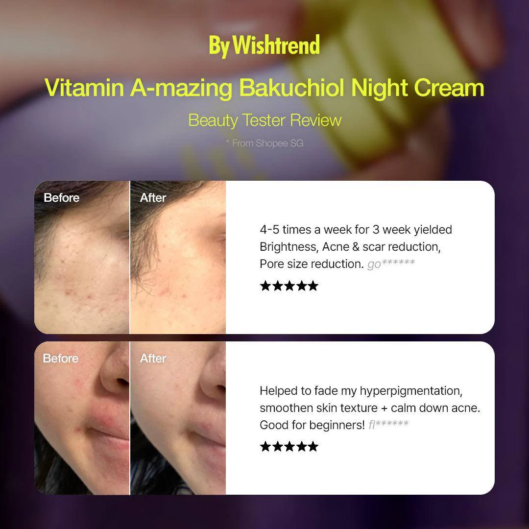 By Wishtrend - Vitamin A-mazing Bakuchiol Night Cream (%0.03 Retinal Gece Kremi) - Image 17