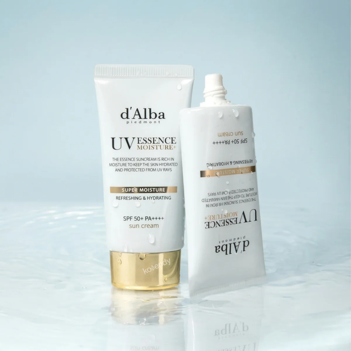d'Alba - Super Moisture Essence Sun Cream (Yoğun Nem Veren Su Bazlı Beyaz Trüflü Esans Güneş Kremi) 50ml - Image 3