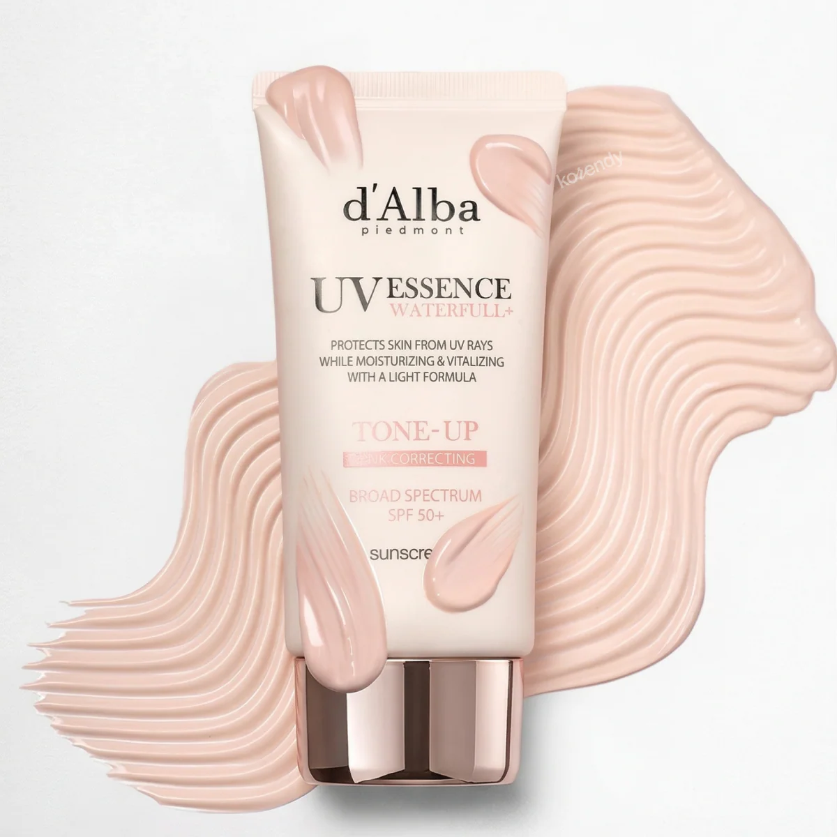 d'Alba - Waterfull Tone-Up Sun Cream (Pink Correcting) (Parlatıcı Pembe Tonlu Hibrit Filtreli Beyaz Trüflü Güneş Kremi) 50ml - Image 2