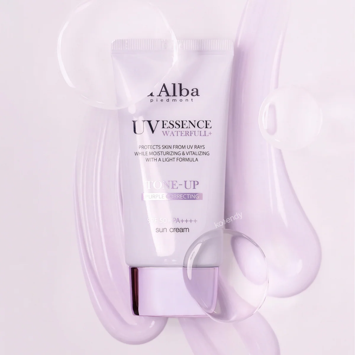 d'Alba - Waterfull Tone-Up Sun Cream (Purple Correcting) (Sarı Alt Ton Düzenleyici ve Parlatıcı Mor Tonlu Beyaz Trüflü Güneş Kremi) 50ml - Image 3