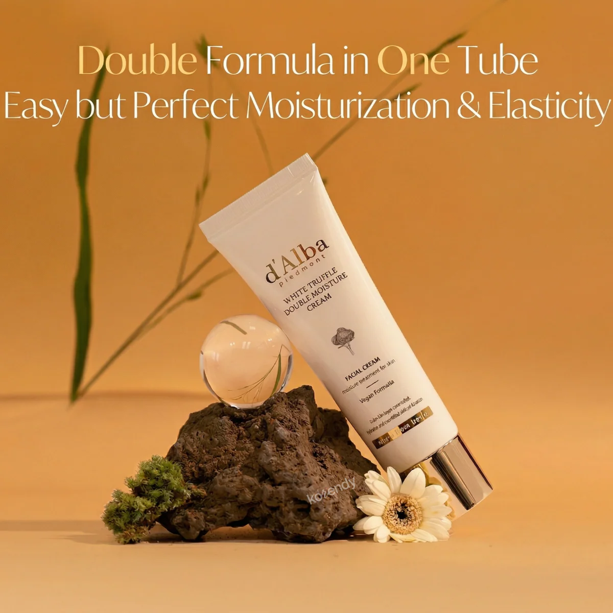 d'Alba - White Truffle Double Moisture Cream (2'si 1 Arada Yoğun Nem Verici ve Sıkılık Koruyucu Beyaz Trüf & Kolajenli Bakım Kremi) 60ml - Image 3
