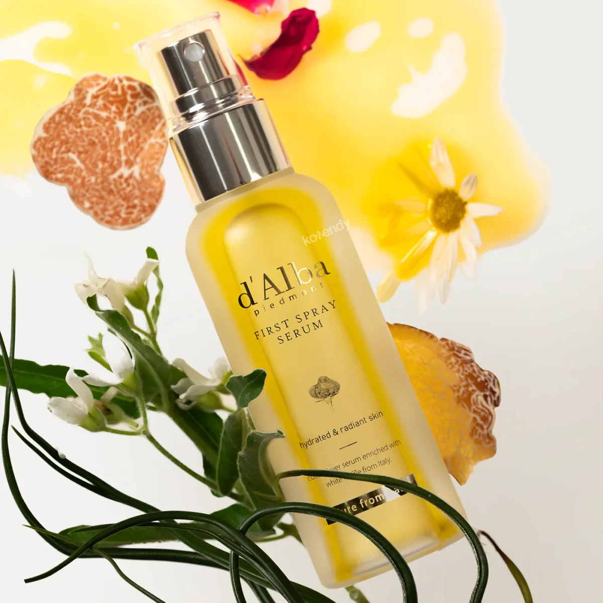 d'Alba - White Truffle First Spray Serum (Çok Fonksiyonlu Çift Fazlı Beyaz Trüf Mantarlı Işıltı Spreyi) - Image 4
