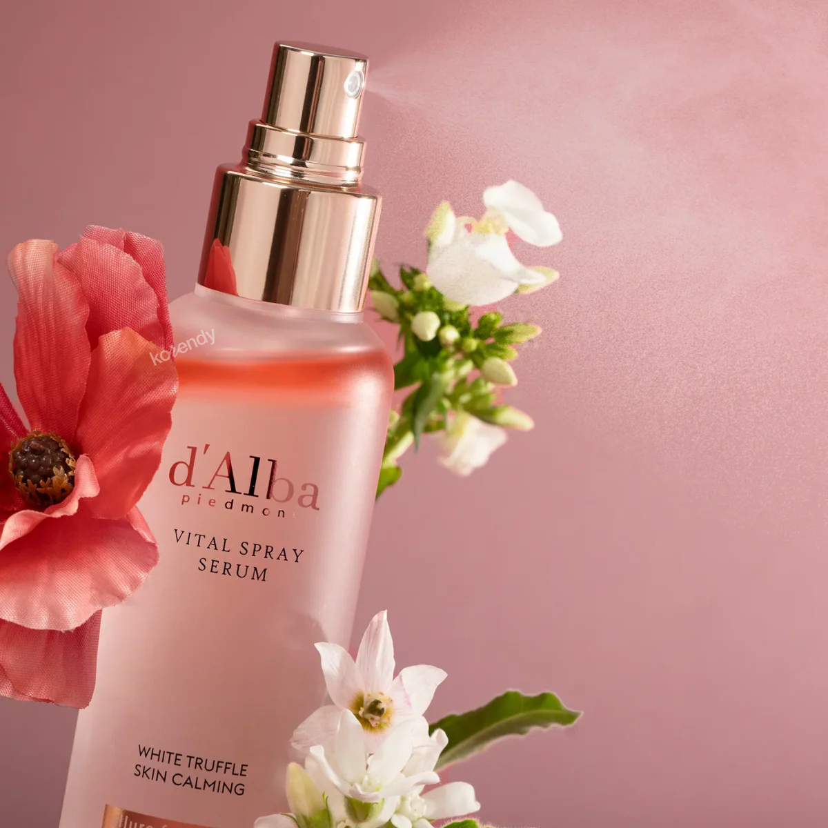 d'Alba - White Truffle Vital Spray Serum (Çift Fazlı Ferahlatıcı Beyaz Trüf & Kırmızı Çiçek Sprey Serumu) 100ml - Image 2