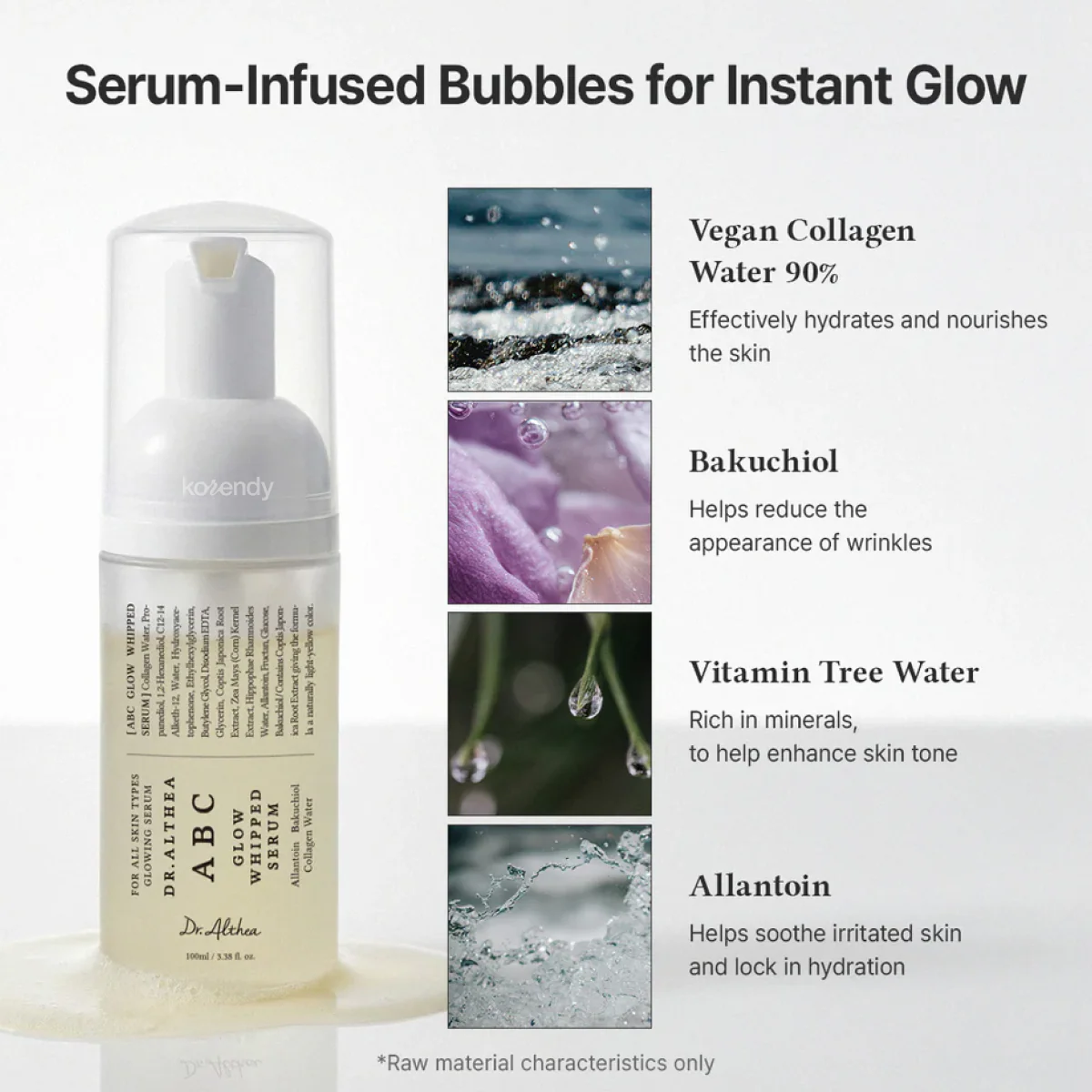 Dr. Althea - ABC Glow Whipped Serum (Parlaklık Verici Vegan Kolajen ve Bakuchiol İçeren Köpük Serum) 100ml - Image 3
