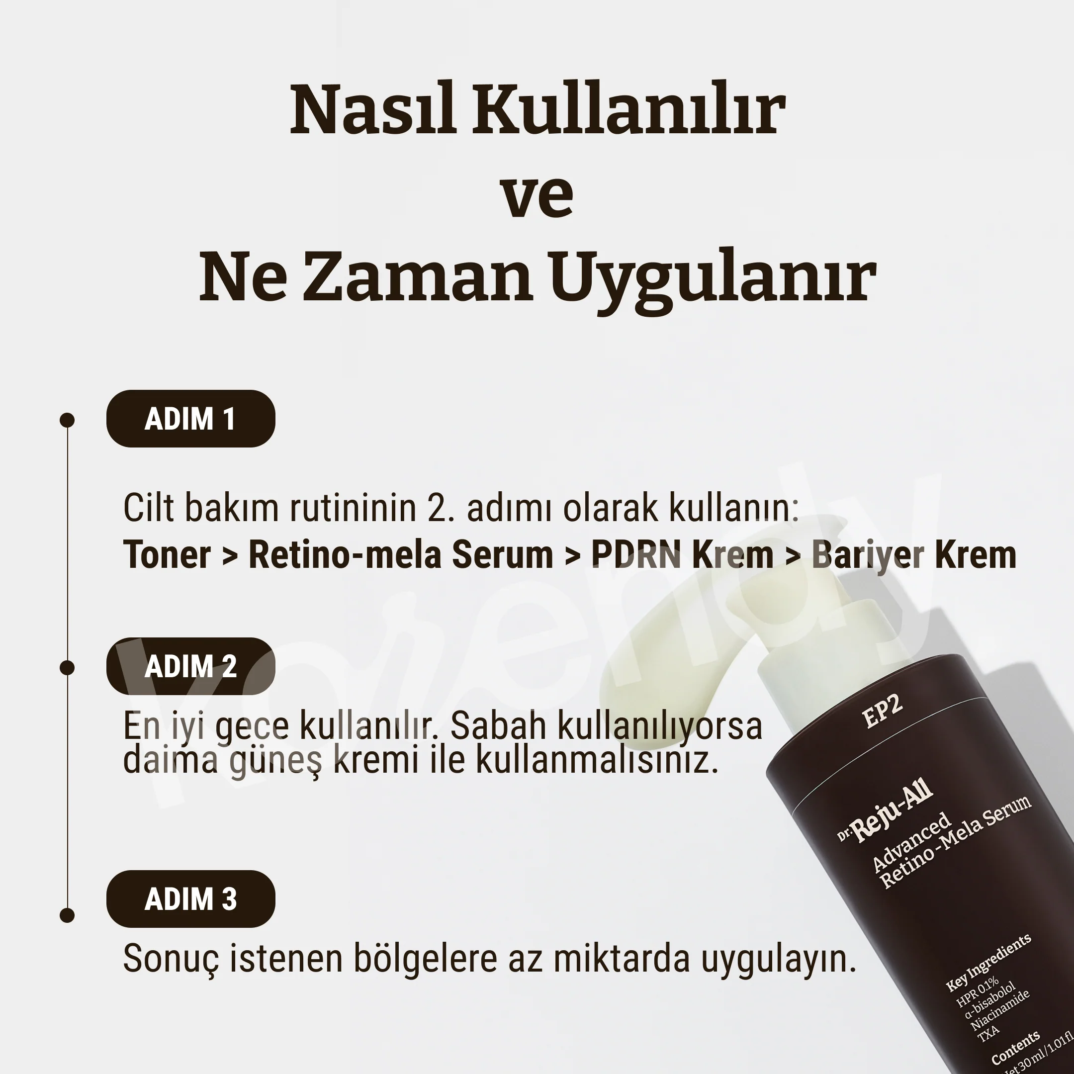 Dr. Rejuall - Advanced Retino-Mela Serum (İnce Çizgi ve Pürüz Önleyici Cilt Parlatıcı Yeni Nesil Retinoidli Serum) 30ml - Image 7