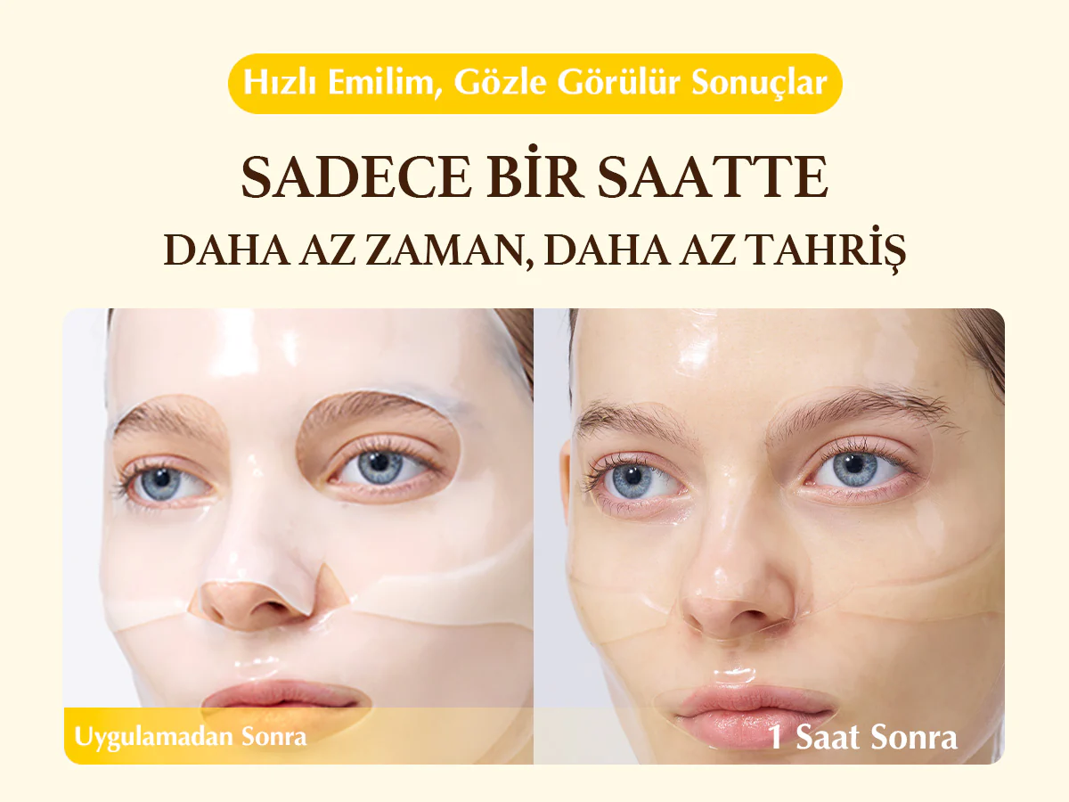Eqqualberry - Collagen Glow up Hydrogel Mask (4'lü) (Leke Önleyici ve Parlatıcı Kolajenli ve Glutatyonlu Şeffaflaşan Maske) - Image 3