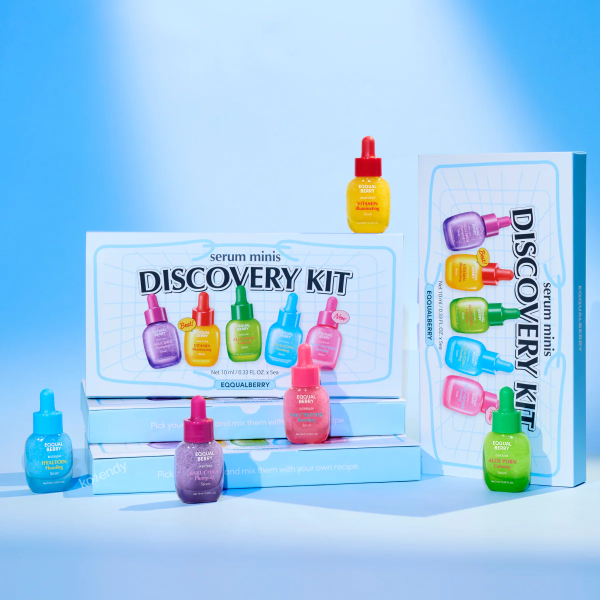Eqqualberry - 5 Mini Serums Discovery Set (10ml x 5) (Tüm Cilt İhtiyaçları İçin 5 Farklı Çözüm Sunan Mini Serum Keşif Seti) - Image 3