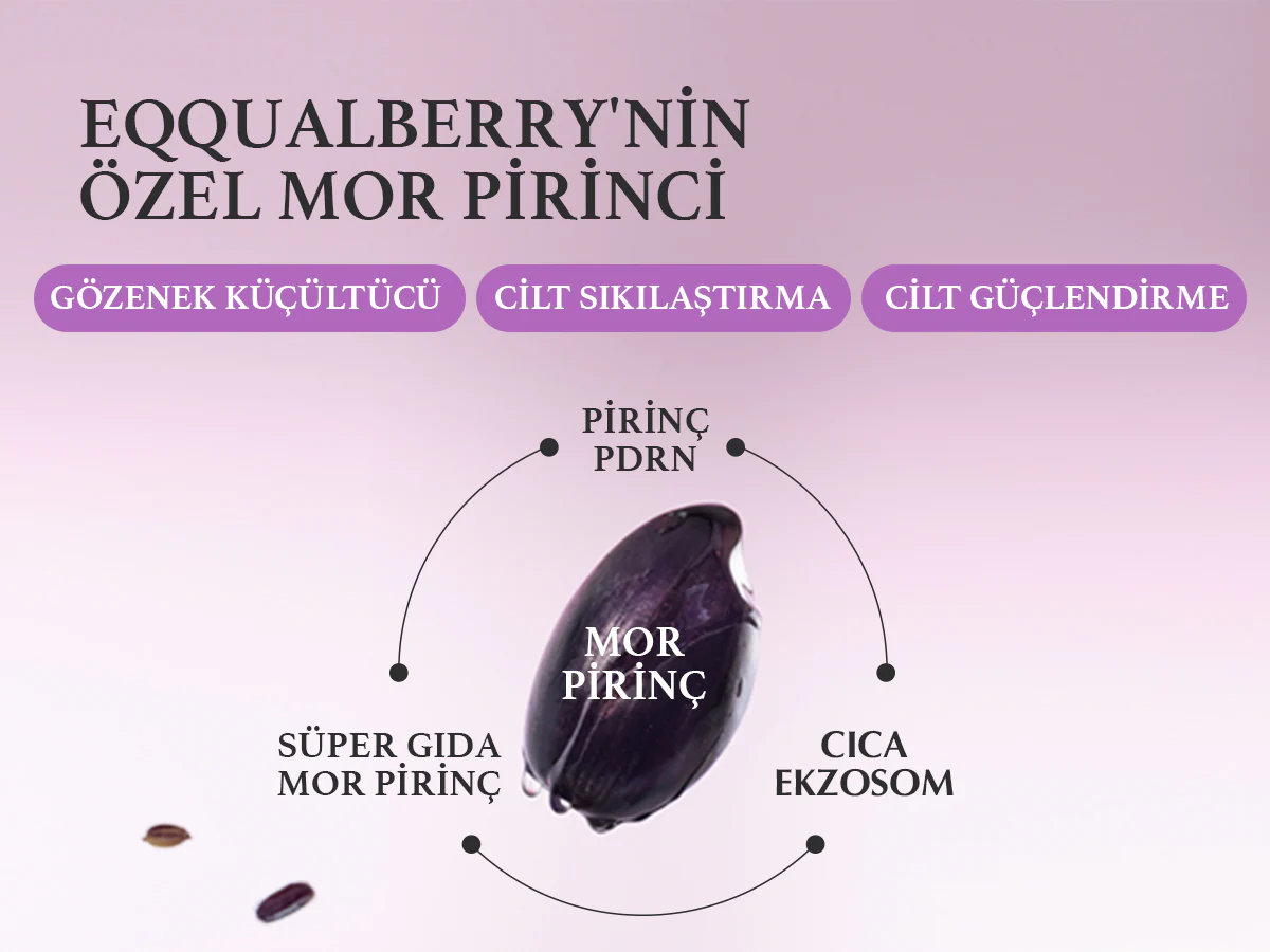 Eqqualberry - Purple PDRN Pore Minimizing Serum (Geniş Gözenek Önleyici ve Elastikiyet Koruyucu Mor Pirinçli Serum) 30ml - Image 11