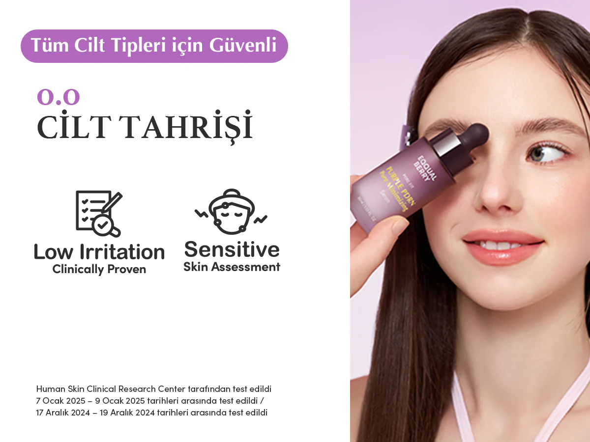 Eqqualberry - Purple PDRN Pore Minimizing Serum (Geniş Gözenek Önleyici ve Elastikiyet Koruyucu Mor Pirinçli Serum) 30ml - Image 6