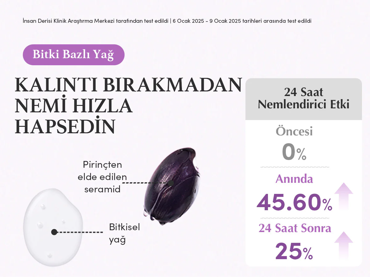 Eqqualberry - Purple Rice Pore Smoothing Cleansing Oil (Siyah Nokta Önleyici Gözenek Arındırıcı Mor Pirinçli Temizleyici Yağ) 200ml - Image 8