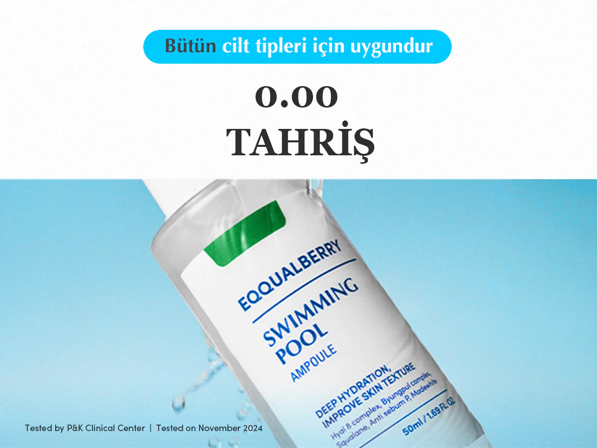 Eqqualberry - Swimming Pool Ampoule (Yoğun Hidrasyon Verici ve Geniş Gözenek Önleyici 8 Hyaluronik Asitli Ampul) 50ml - Image 5