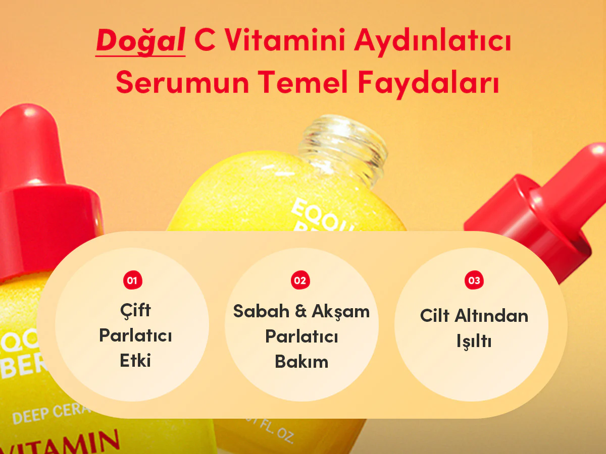 Eqqualberry - Vitamin Illuminating Serum (Koyu Leke Önleyici ve Parlatıcı Aserolalı C Vitamini Serumu) 30ml - Image 4