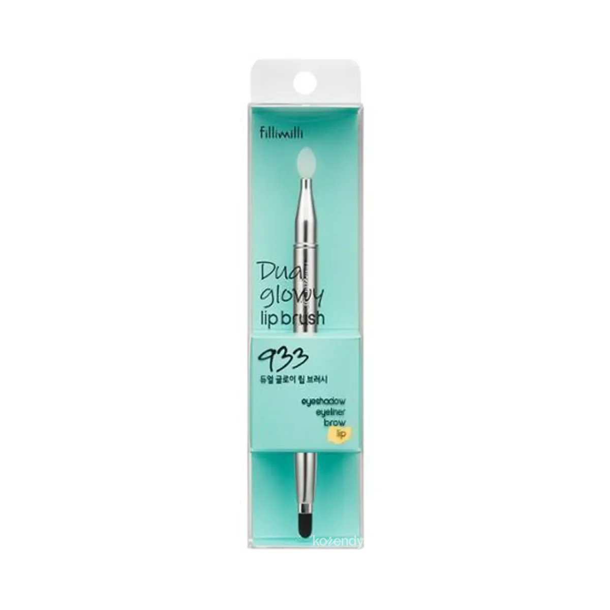 FilliMilli - Dual Glowy Lip Brush 933 (Doğal & Belirgin Görünümler İçin Silikon ve Fırça Uçlu İkili Dudak Fırçası)