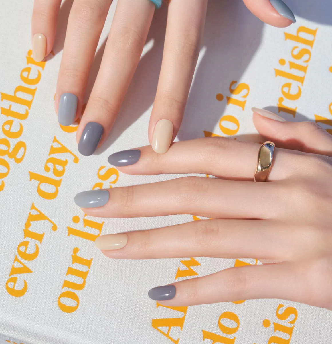 Gelato Factory - Solar Cured Gel Nail #NB*001 Blue Mellow * Jel Oje Bantı Takma Tırnak 26'lı EL için - Image 6
