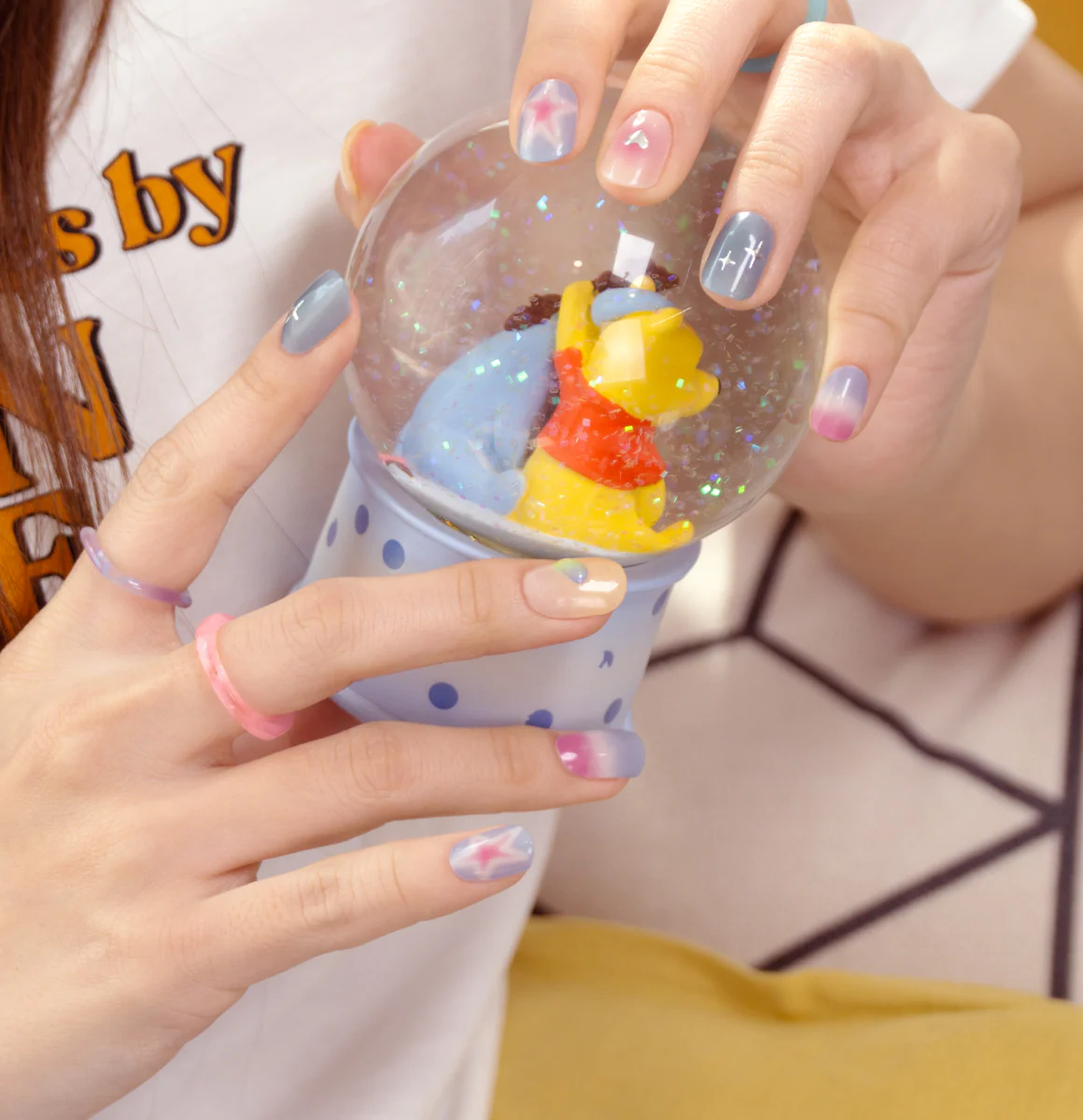 Gelato Factory - Solar Cured Gel Nail #ND*003 Shooting Star * Jel Oje Bantı Takma Tırnak 26'lı EL için - Image 5